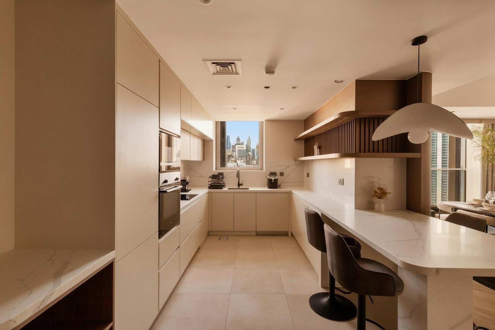 A warm and inviting holiday home interior